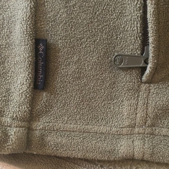 Columbia Mens Zip Up Fleece Jacket Sage color Size Large - Picture 8 of 8